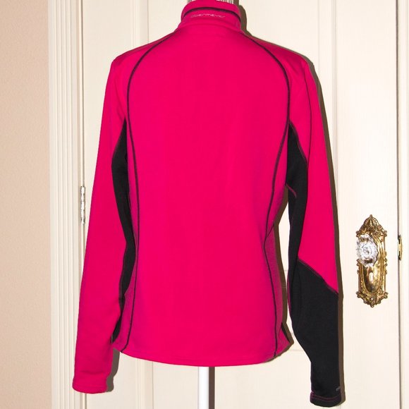Obermeyer Pink 1/4 Zip Pullover M - Picture 6 of 8